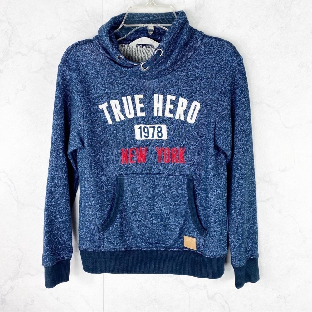 [H&M] Blue Graphic Hoodie